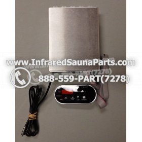 COMPLETE CONTROL POWER BOX WITH CONTROL PANEL - COMPLETE CONTROL POWER BOX AIRWALL INFRARED SAUNA WITH BLACK CONTROL PANEL 5