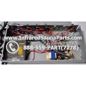 COMPLETE CONTROL POWER BOX WITH CONTROL PANEL - COMPLETE CONTROL POWER BOX CAL SAUNA INFRARED SAUNA STYLE 2 WITH ONE CONTROL PANEL 12