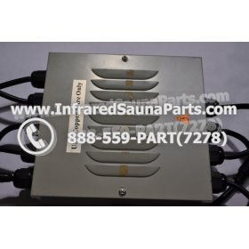 COMPLETE CONTROL POWER BOX 110V / 120V - COMPLETE CONTROL POWER BOX 110V / 120V DELUXE INFRARED SAUNA WITH 8 HEATER PLUGS v1 7