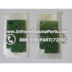 CIRCUIT BOARDS WITH  FACE PLATES - CIRCUIT BOARD WITH FACEPLATE 2P0050FDA0 FOR INFINITY INFRARED SAUNA COMPLETE SET OF TWO 3