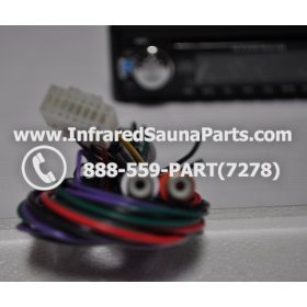 STEREOS - STEREO AM / FM / CD / AUX / MP3 PC3681 WITH GREEN BUTTONS 2