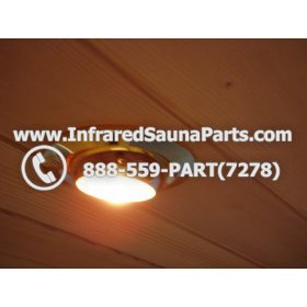 COMPLETE LIGHT ASSEMBLY 220V / 240V - COMPLETE LIGHT ASSEMBLY IN GOLD FINISH WITH BULB 220V / 240V 3