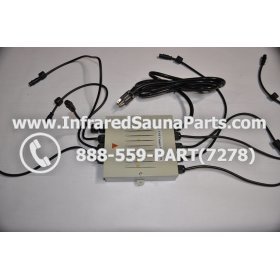 COMPLETE CONTROL POWER BOX 220V / 240V - COMPLETE CONTROL POWER BOX 220V / 240V BAMXSAUNA INFRARED SAUNA WITH 8 HEATER PLUGS v2 6