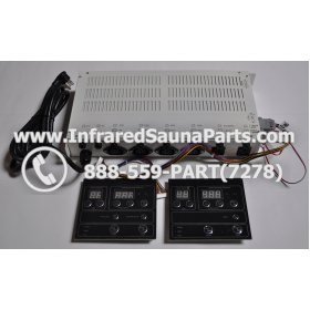 COMPLETE CONTROL POWER BOX WITH CONTROL PANEL - COMPLETE CONTROL POWER BOX JOSEN INFRARED SAUNA STYLE 4 WITH TWO CONTROL PANELS 2