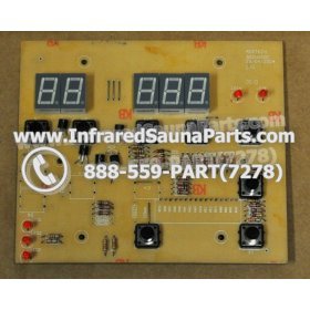 CIRCUIT BOARDS / TOUCH PADS - CIRCUIT BOARD  TOUCHPAD GAIA INFRARED SAUNA SRZHX00D - (8 BUTTONS) 3