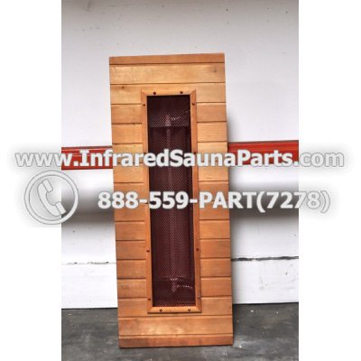 WOOD BENCHS + HEATERS - HEMLOCK WOOD BENCH + HEATER + RED COVER ( 41.5" x 16.2" ) 1