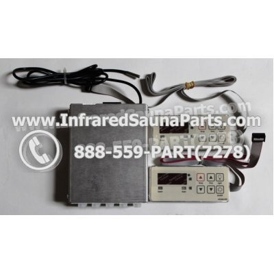 COMPLETE CONTROL POWER BOX WITH CONTROL PANEL - COMPLETE CONTROL POWER BOX EZE INFRARED SAUNA WITH TWO CONTROL PANEL 1