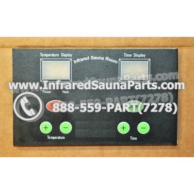 FACE PLATES - FACEPLATE FOR CIRCUIT BOARD SAUNA SUPPLY WORLD INFRARED SAUNA NYSN-DBF V6.0 1